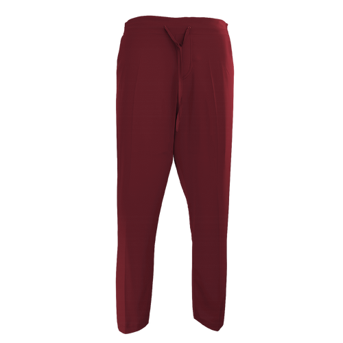 Maroon pants on a white background