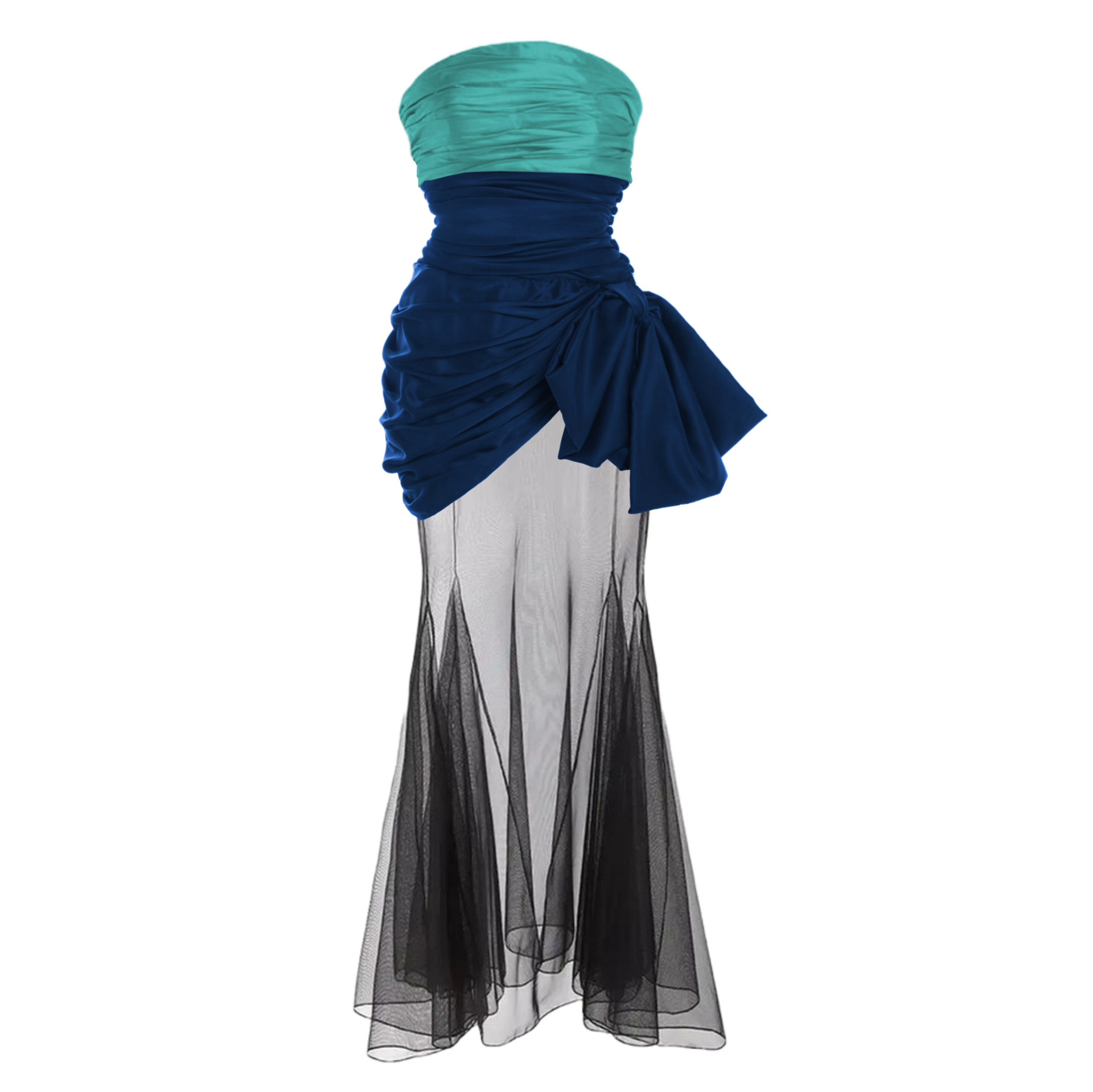 Dalia Silk and Tulle Dress M