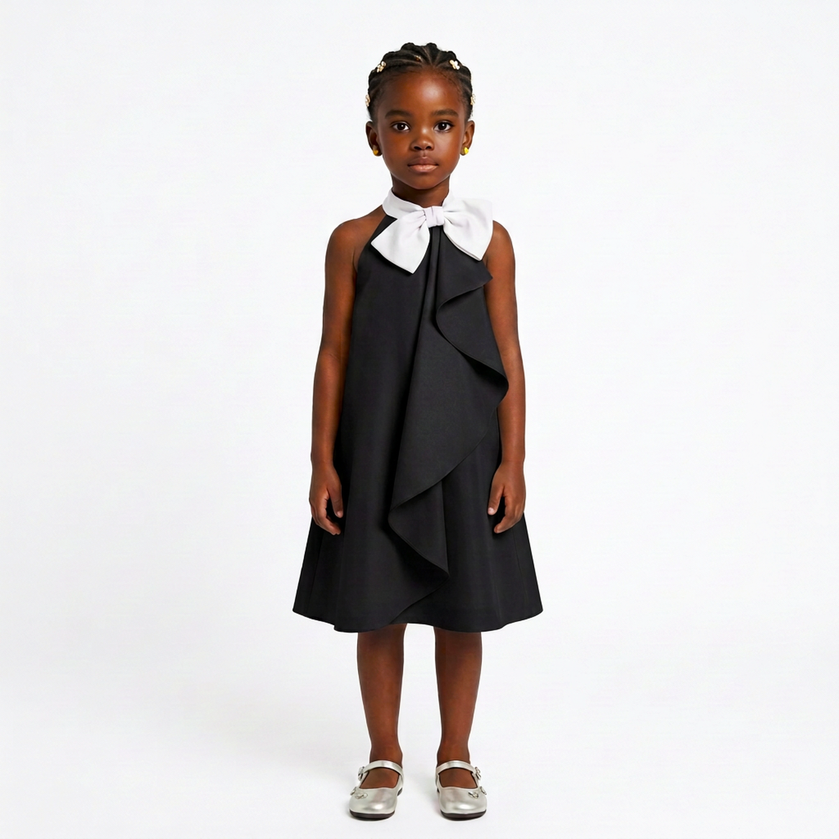 Amélise Girls’ Cascade Bow Occasion Dress