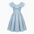 Layla Girls' Silk Flared Dress