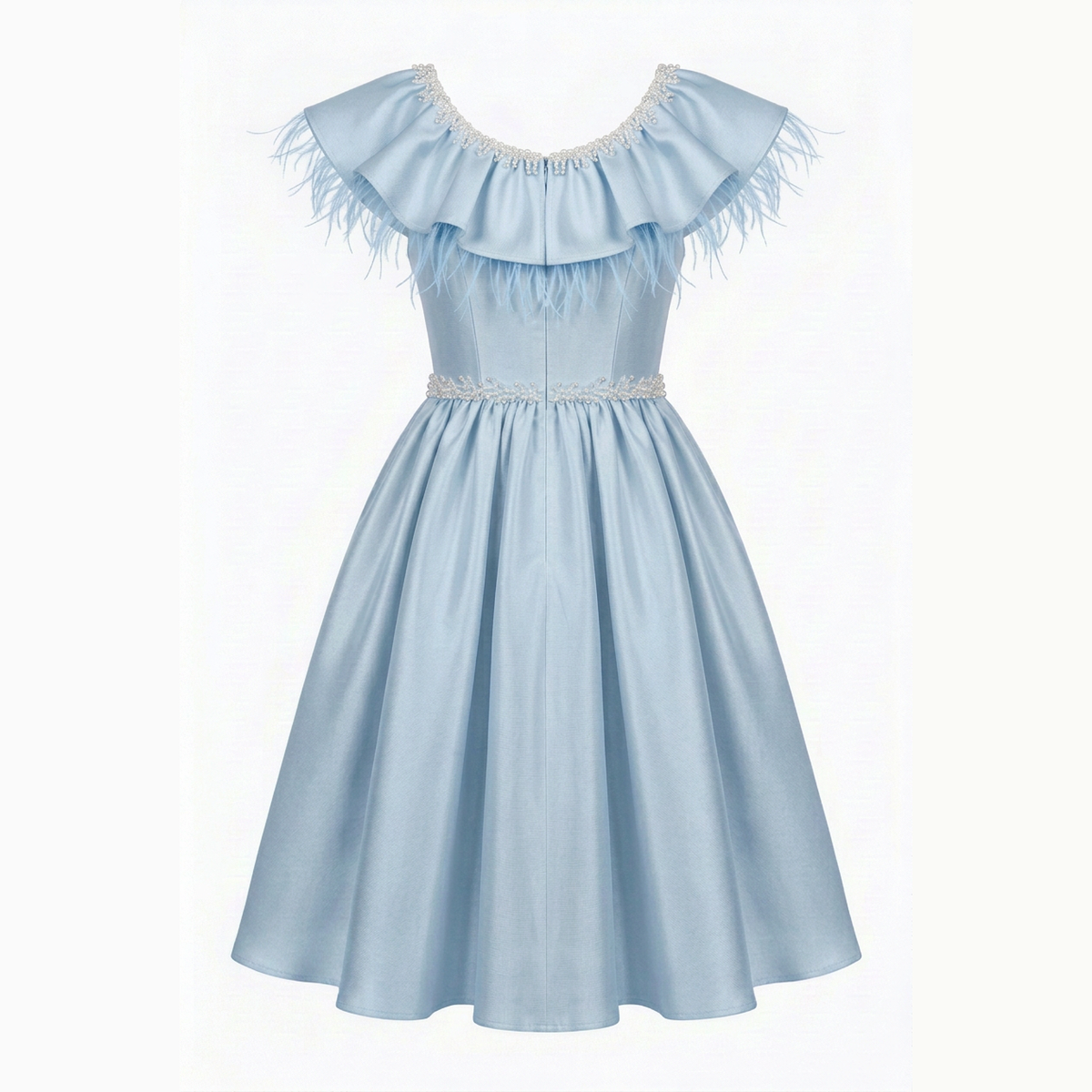 Layla Girls' Silk Flared Dress