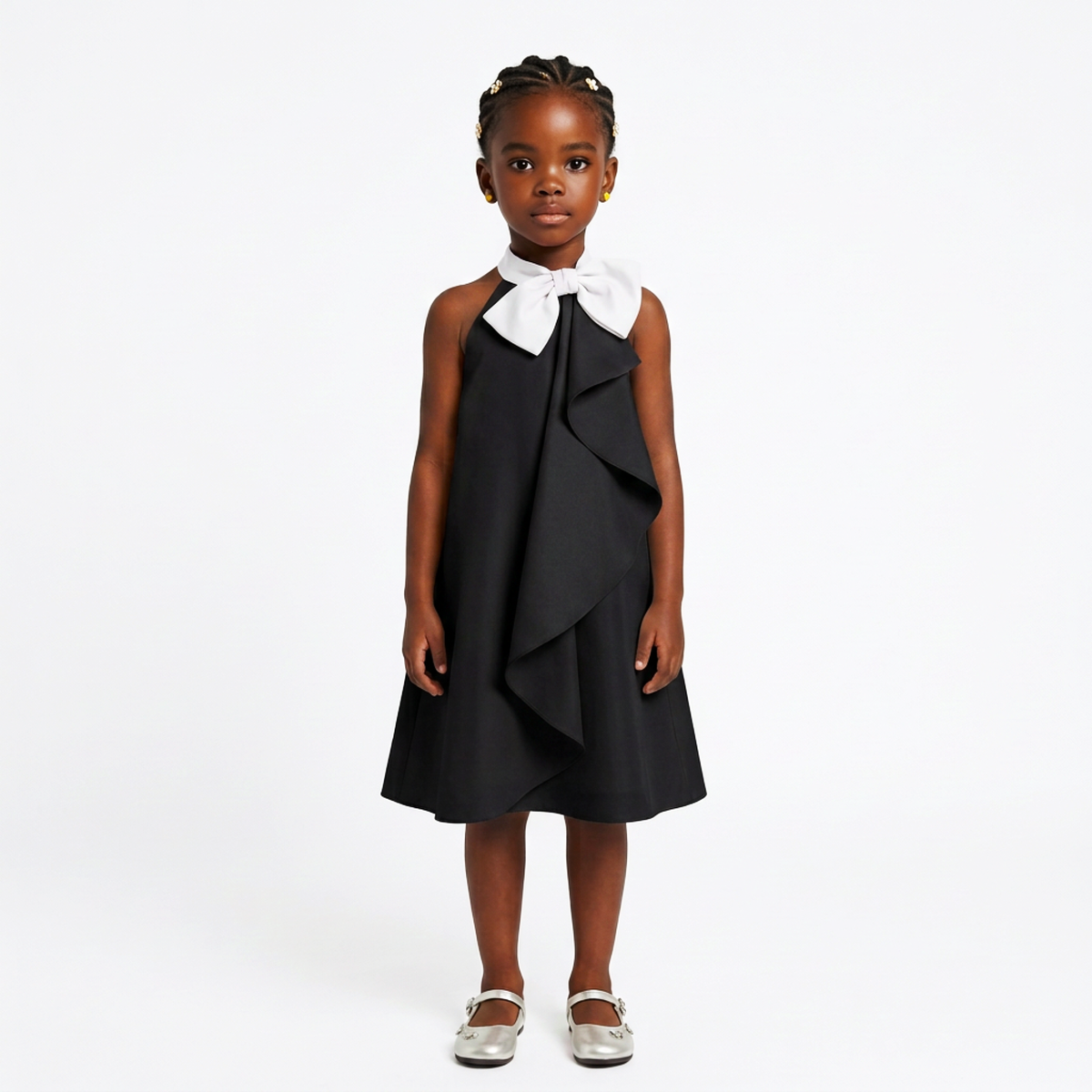 Amélise Girls’ Cascade Bow Occasion Dress