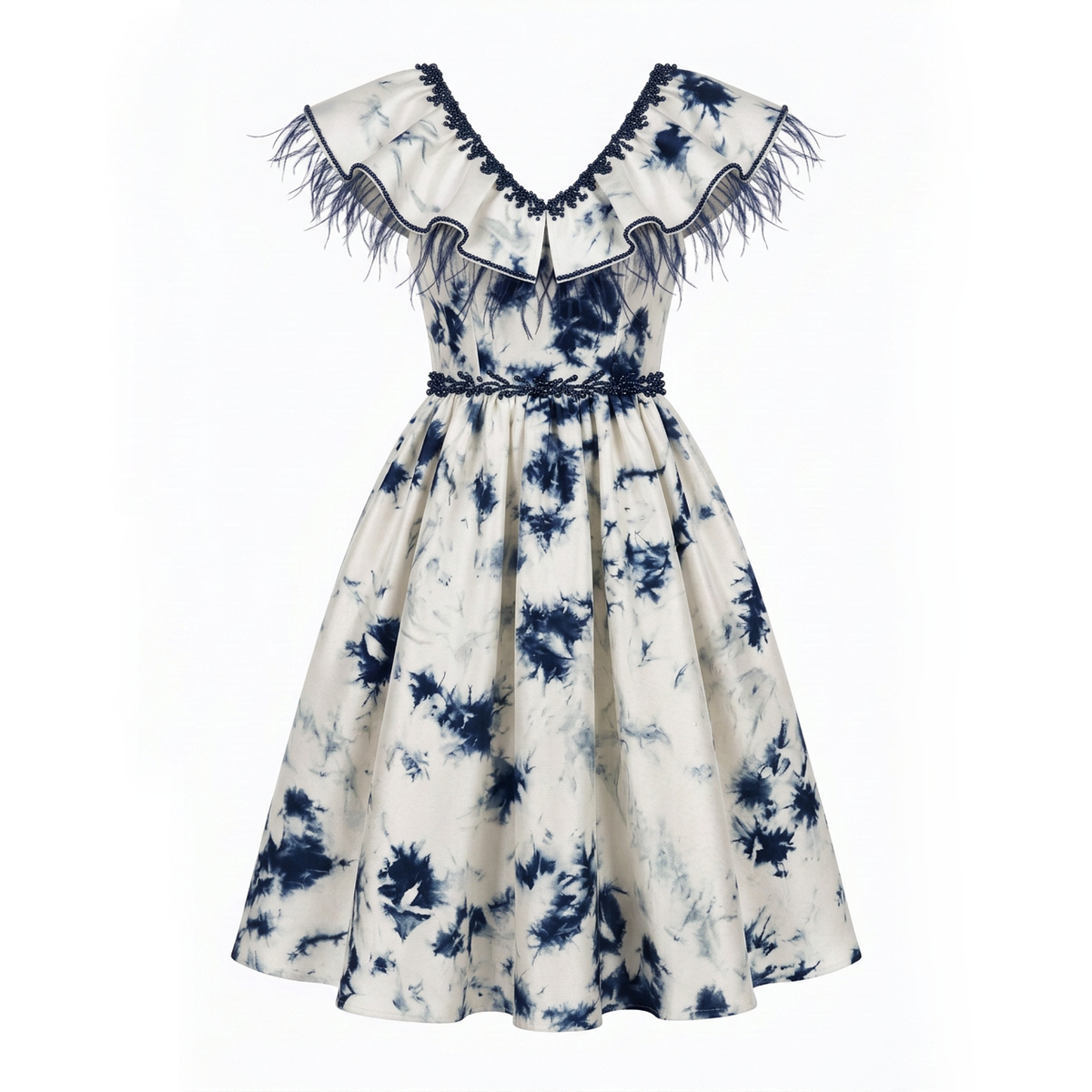 Layla Girls' Print Flared Dress