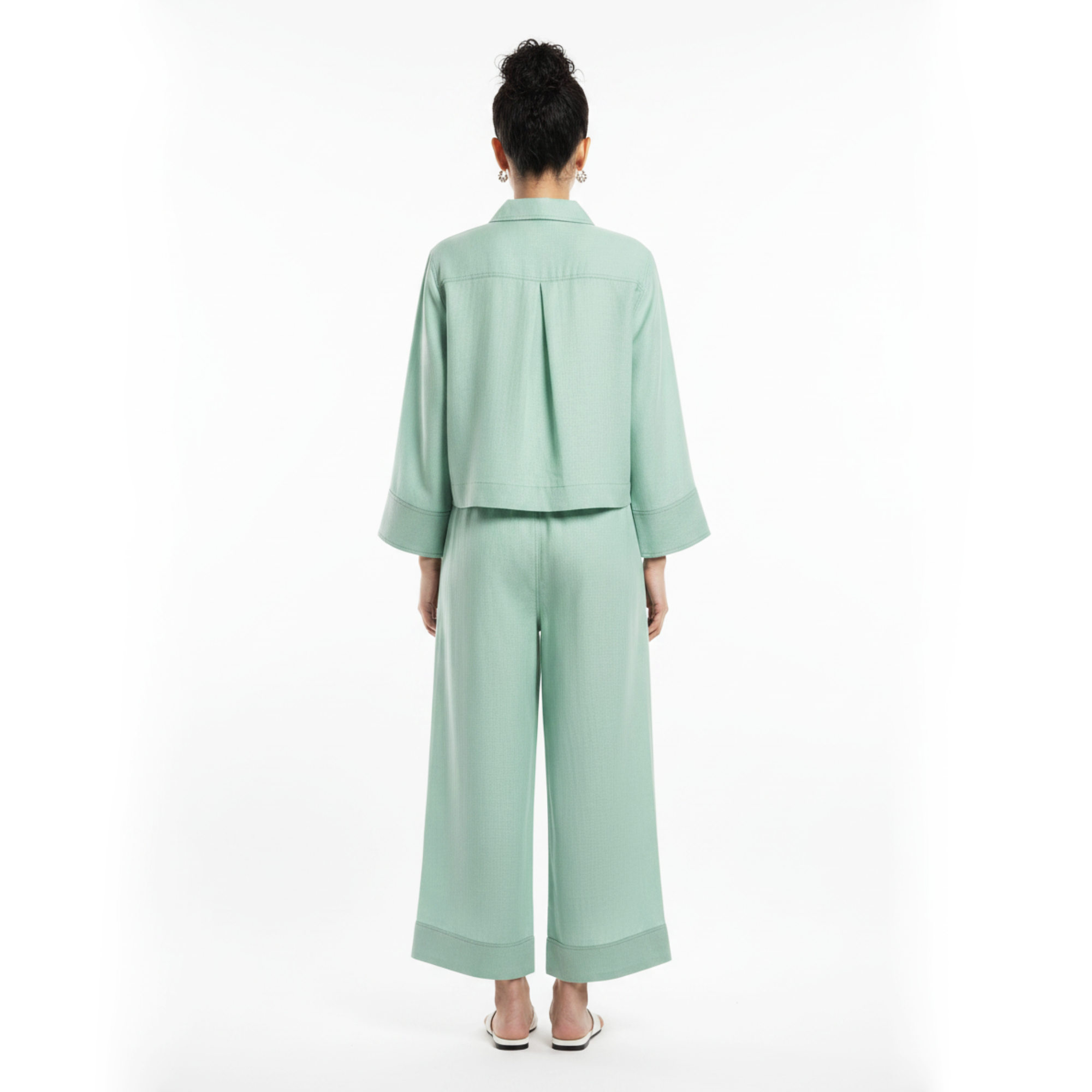 Tara Linen Boxy Shirt & Culotte Set