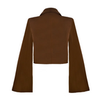 Brown jacket on a white background