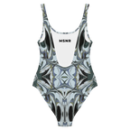 Kori One-Piece Swimsuit | Ice Marble Wave Print
