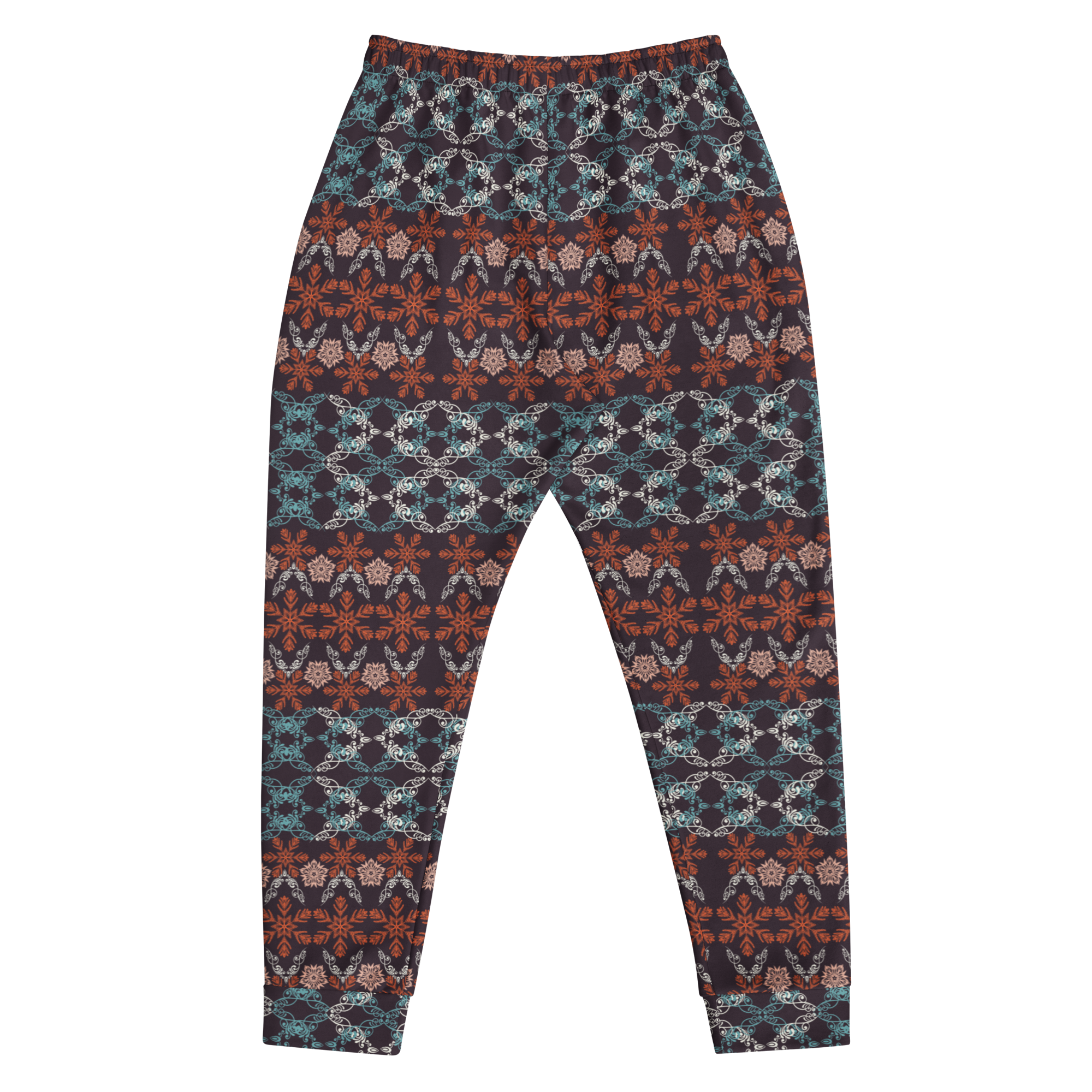 Patterned pants on a white background