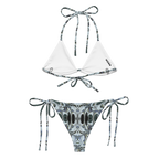 Kori Bikini Set | Ice Marble Wave Print String Bikini