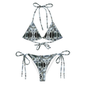 Kori Bikini Set | Ice Marble Wave Print String Bikini