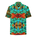Colorful patterned shirt on a white background