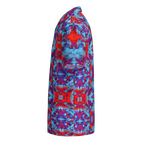 Colorful patterned dress on a white background