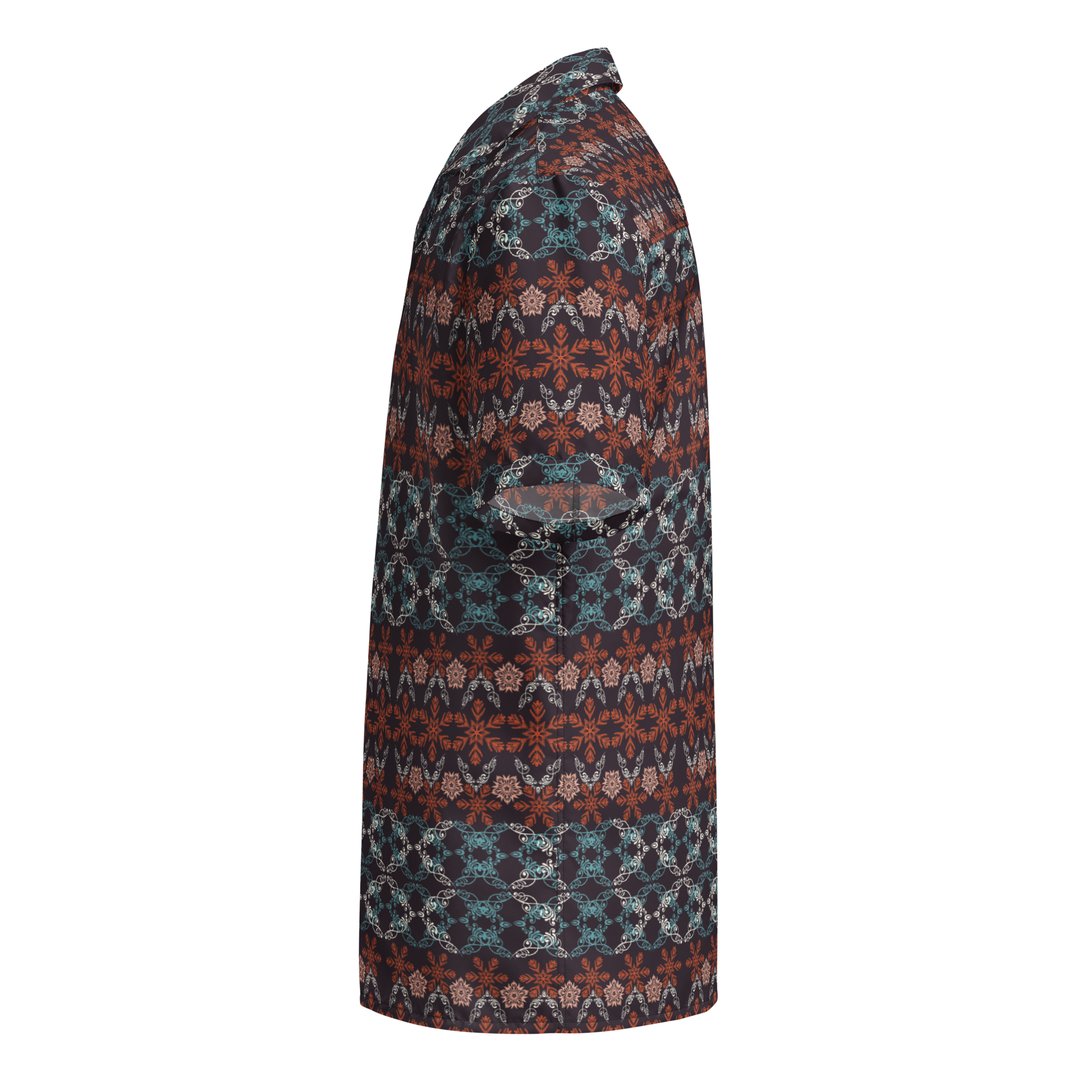 Patterned shirt on a white background