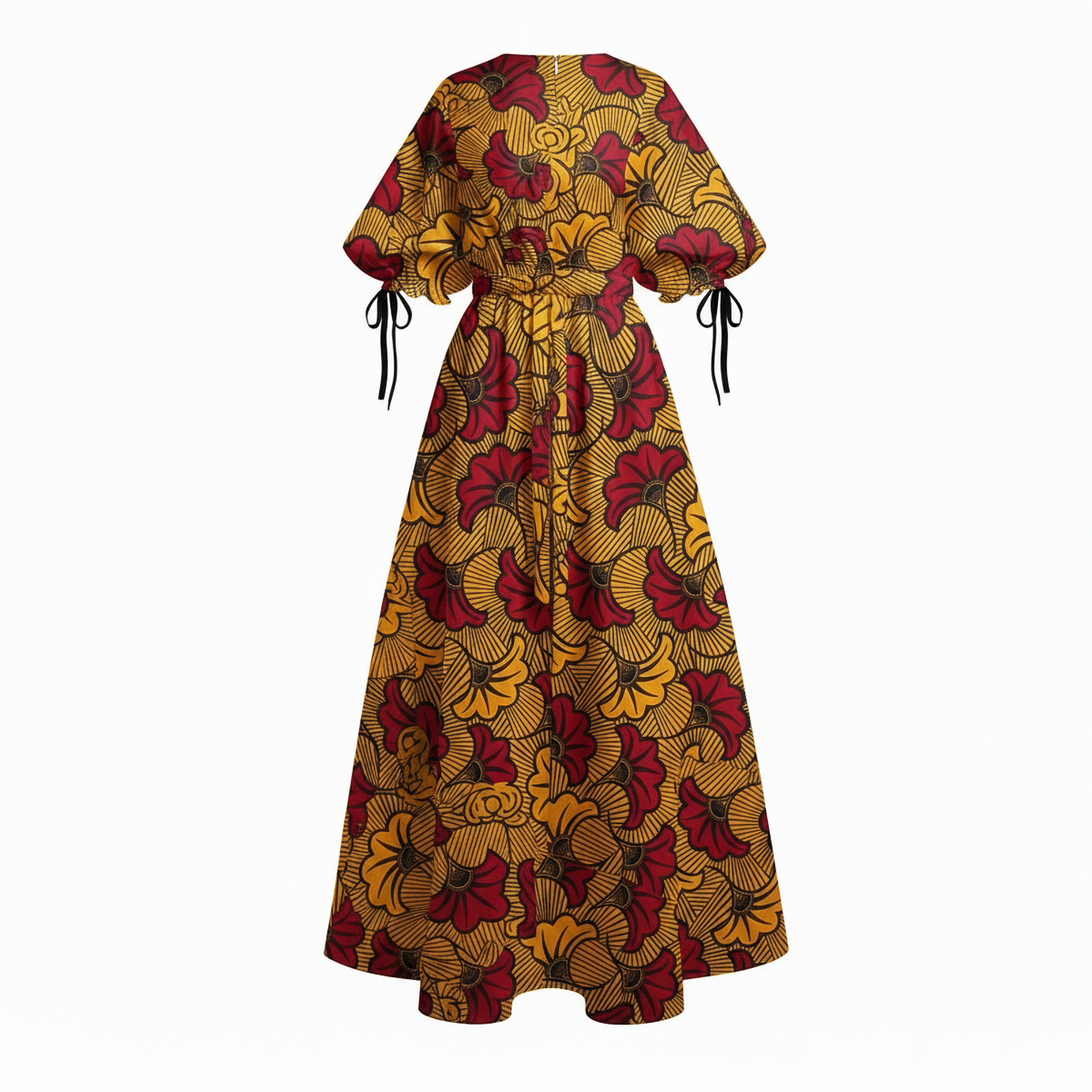 Nisa Wax Print Maxi Dress