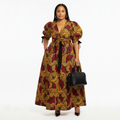 Nisa Wax Print Maxi Dress