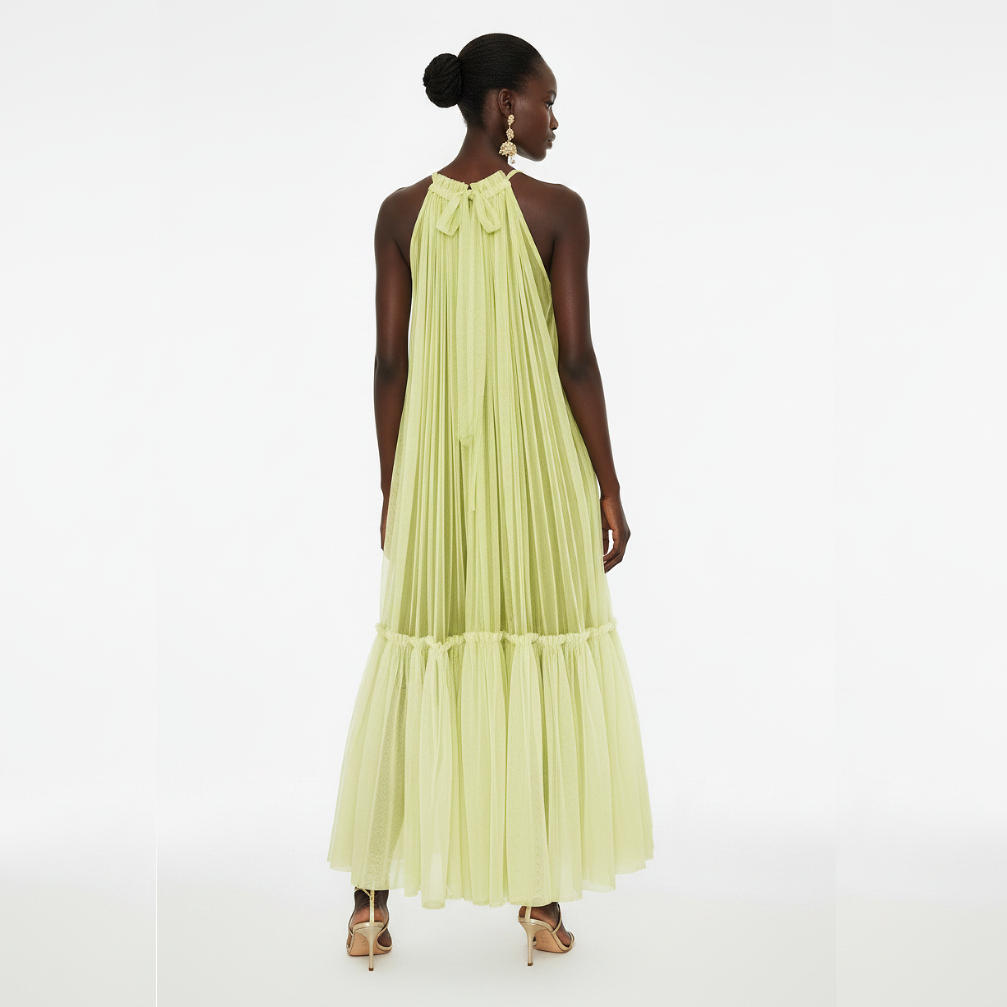 Habiba Tiered Tulle Maxi Dress