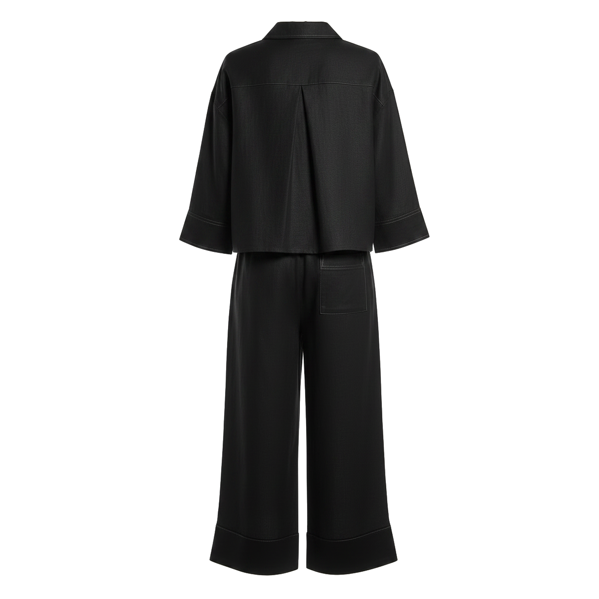 Tara Linen Boxy Shirt & Culotte Set