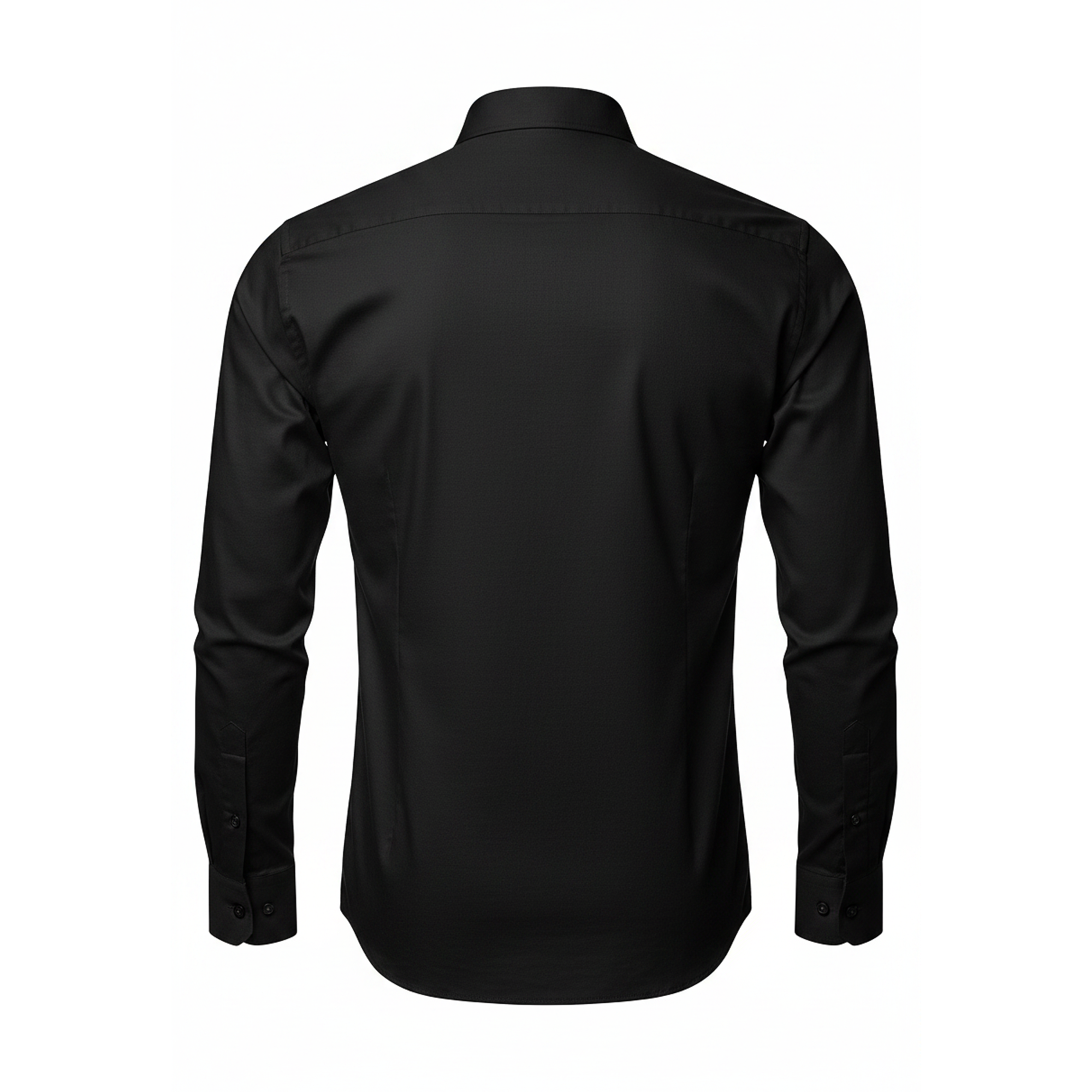 Black shirt on a white background