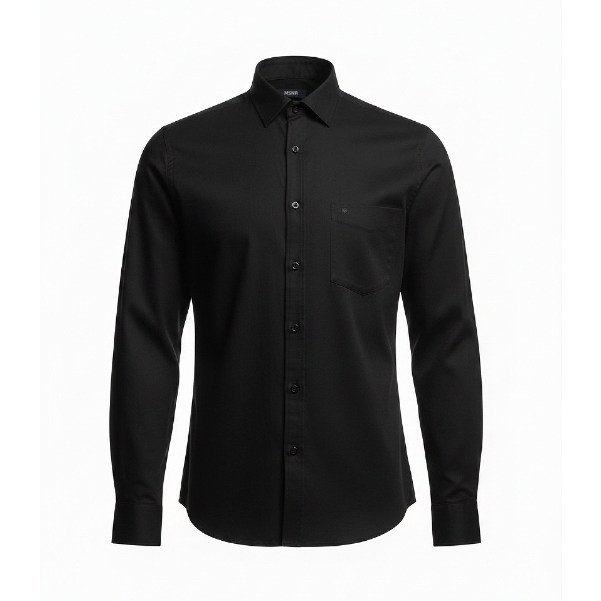 Black suit jacket on a white background