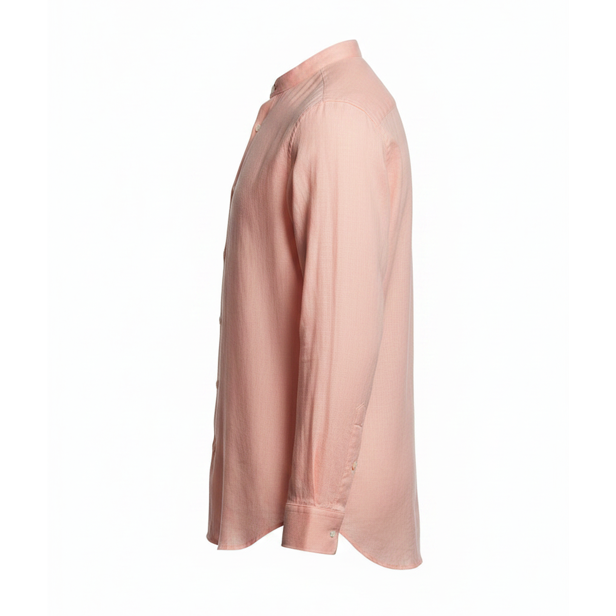 Light pink sheer blouse on a white background