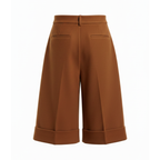 Brown shorts on a white background