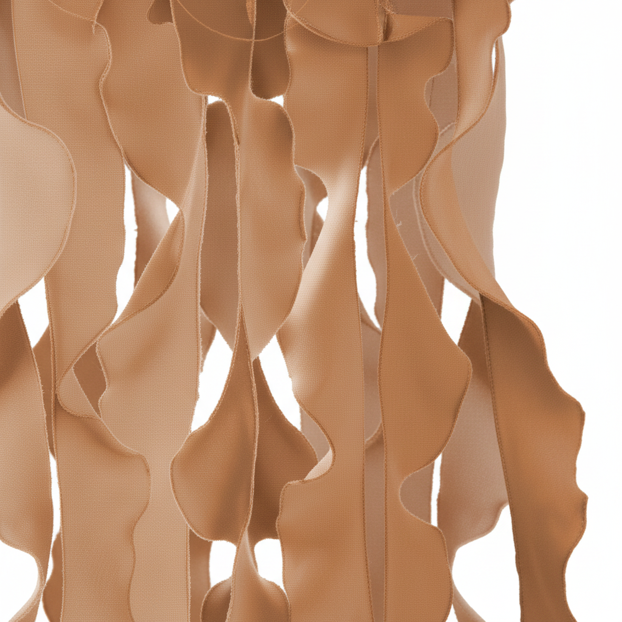 Brown abstract pattern on a white background