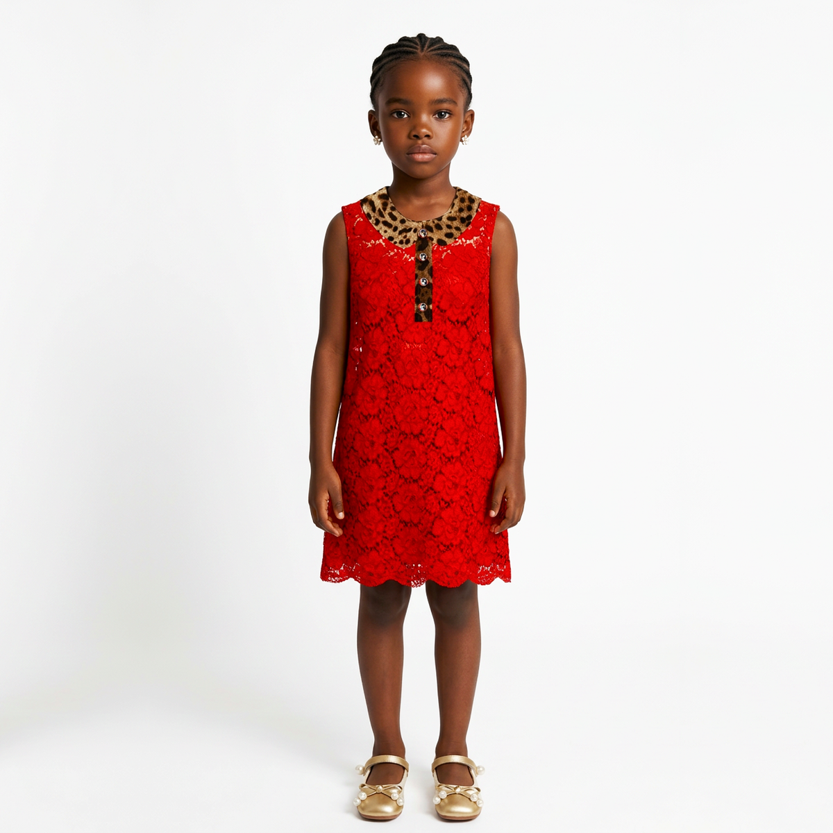 Akai Girl's Lace Dress