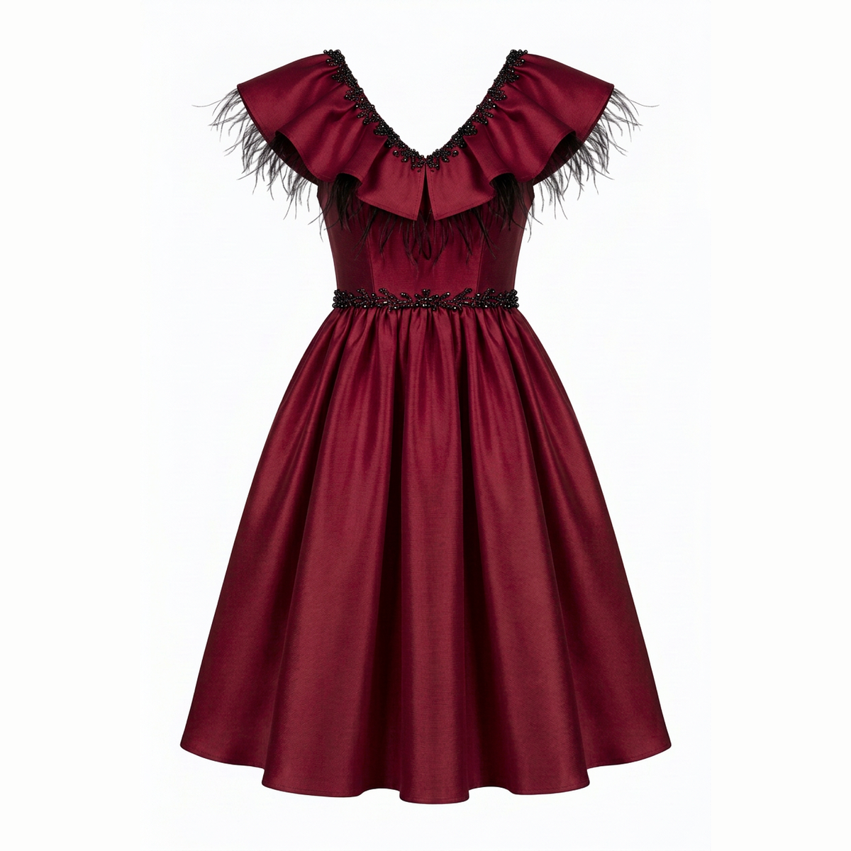 Layla Girls' Silk Flared Dress