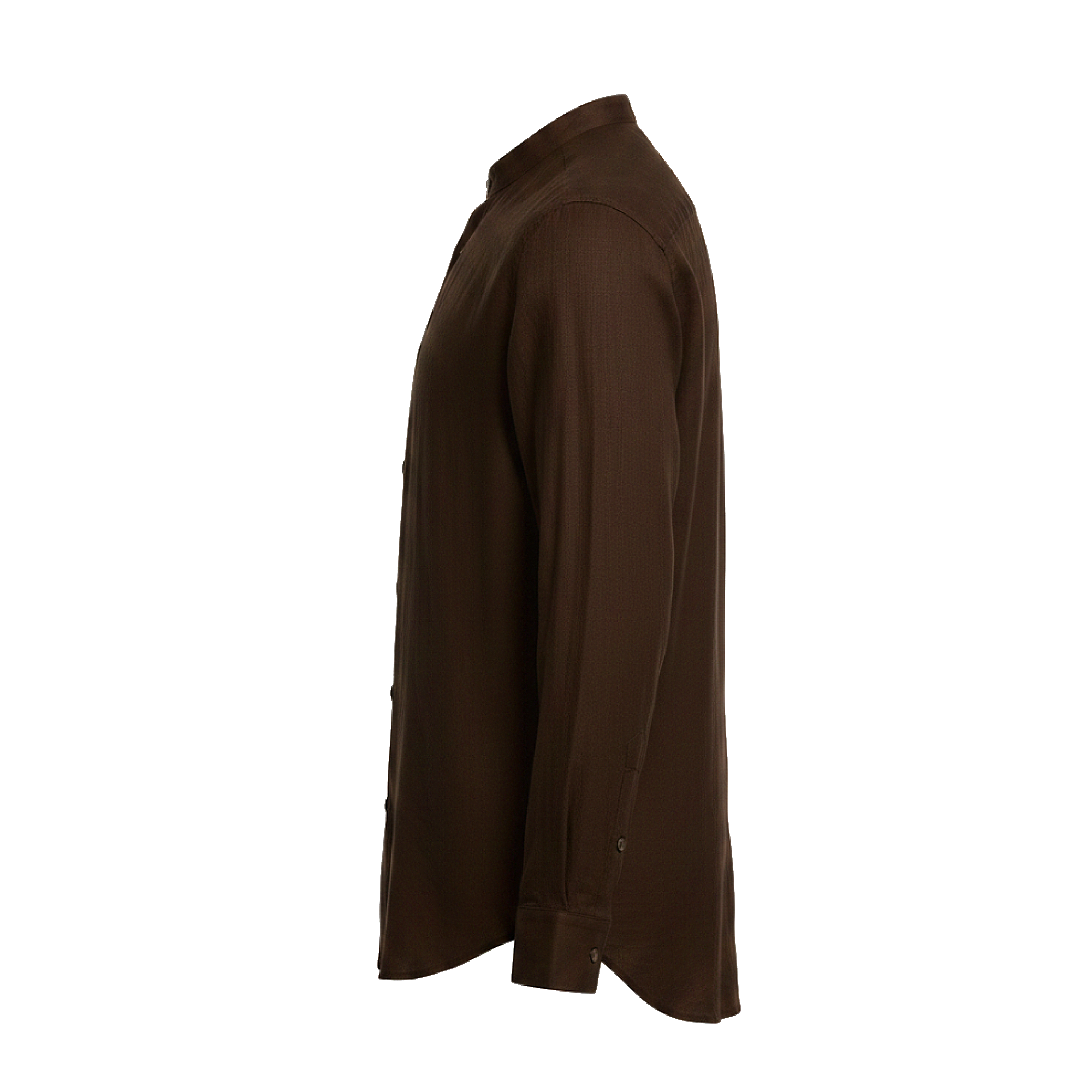 Brown shirt on a white background