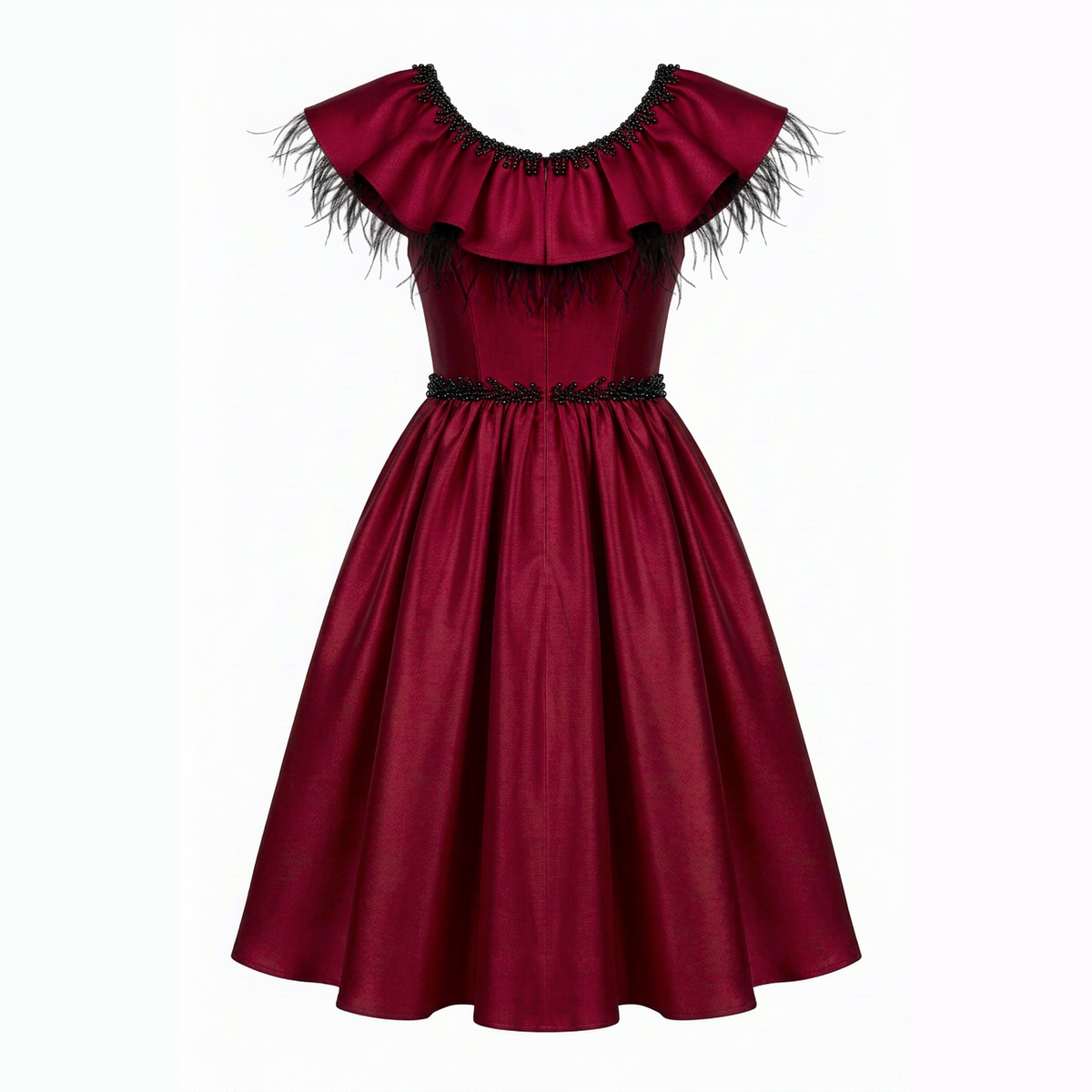 Layla Girls' Silk Flared Dress