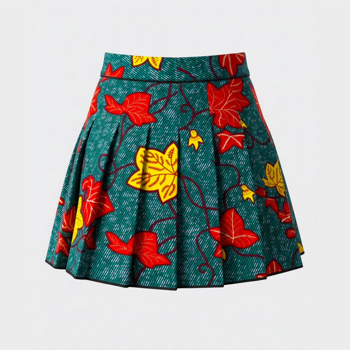 Aki Girls' Pleated Cotton Skirt