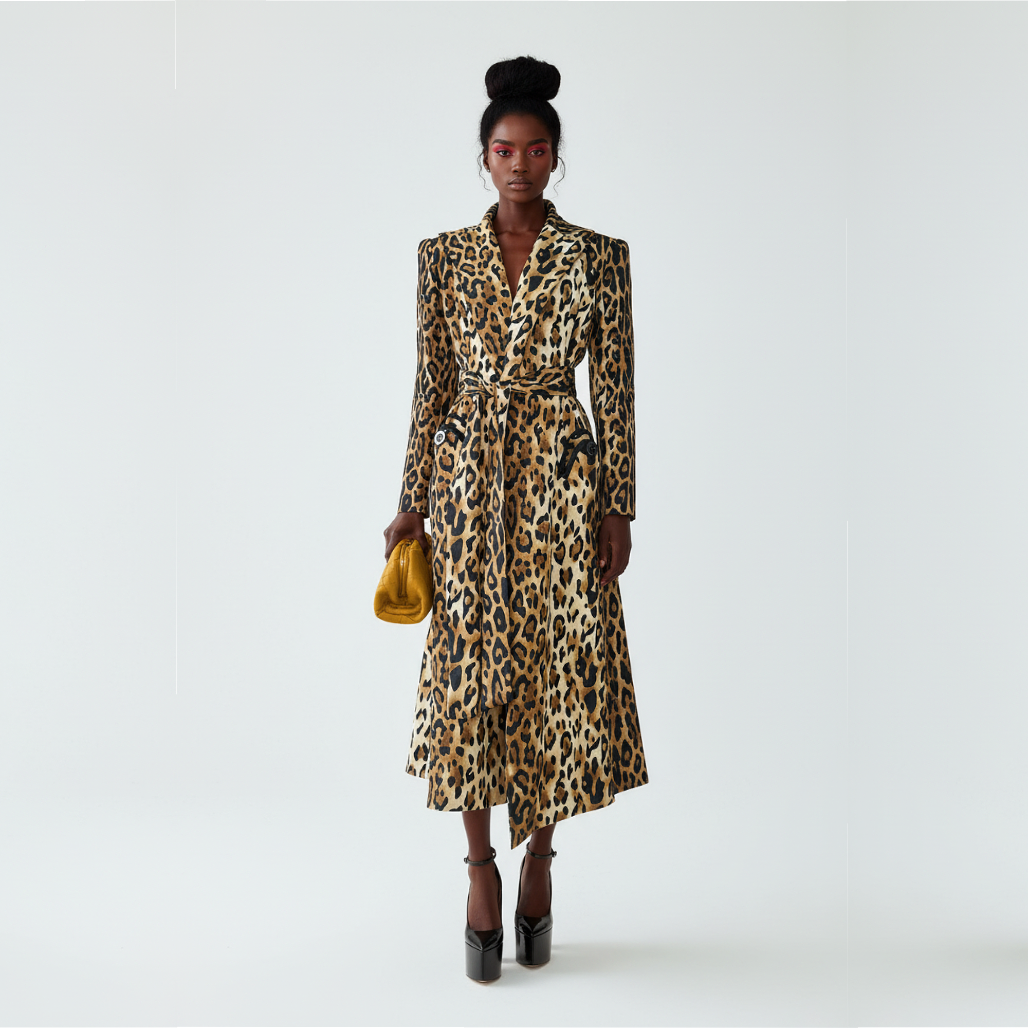 Uju Leopard Print Coat – Maison Aria Global