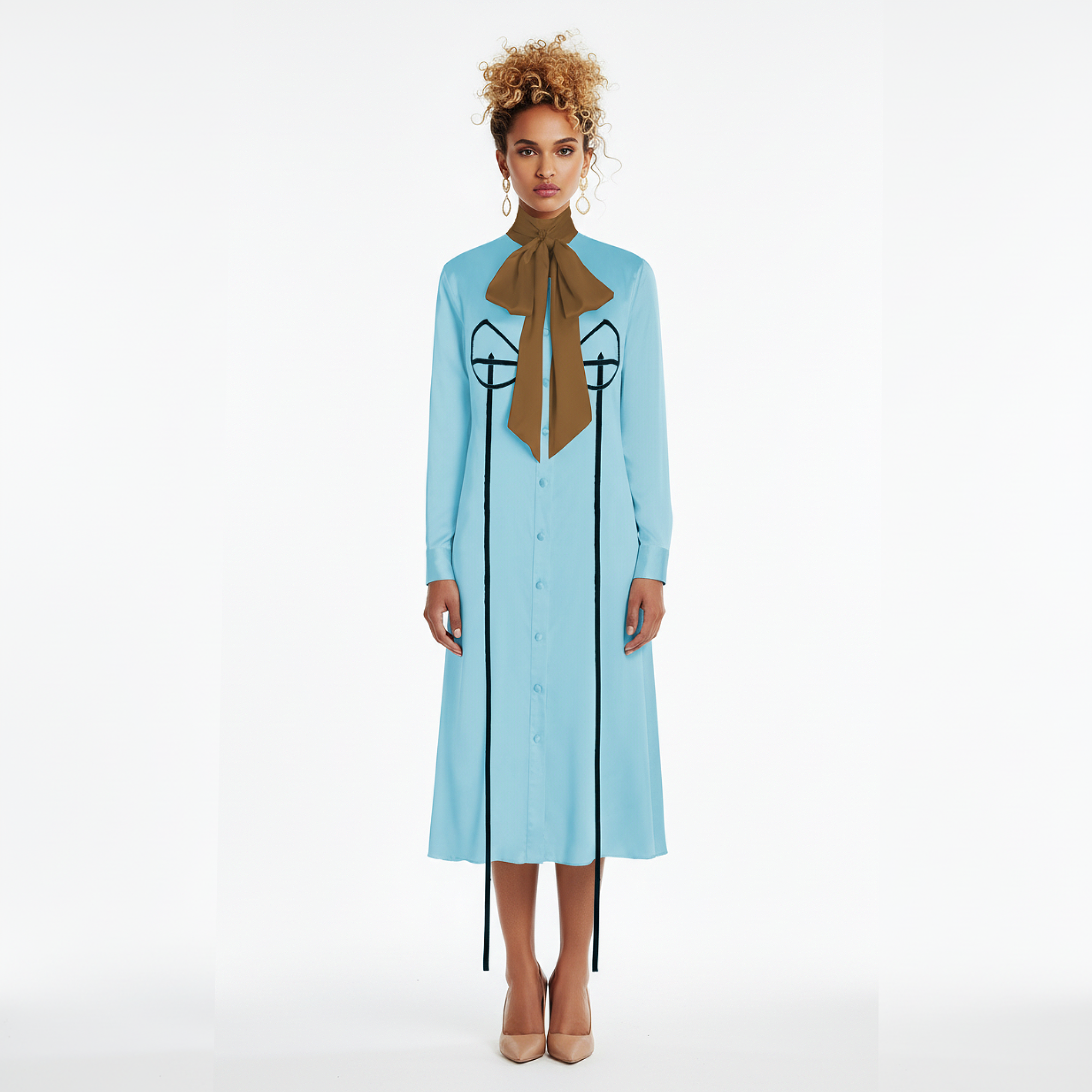Cordelia Silk Shirt Dress