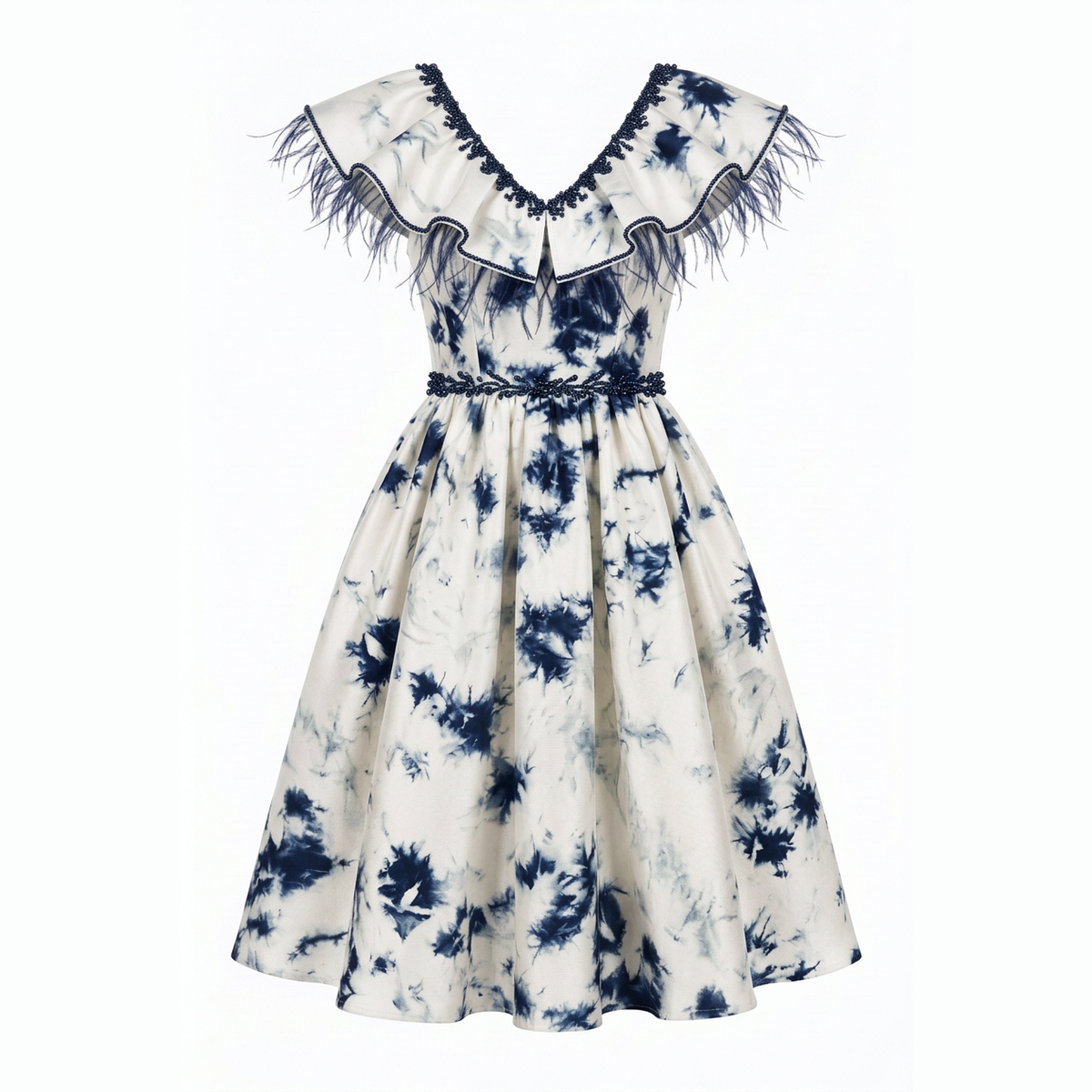 Layla Girls' Print Flared Dress