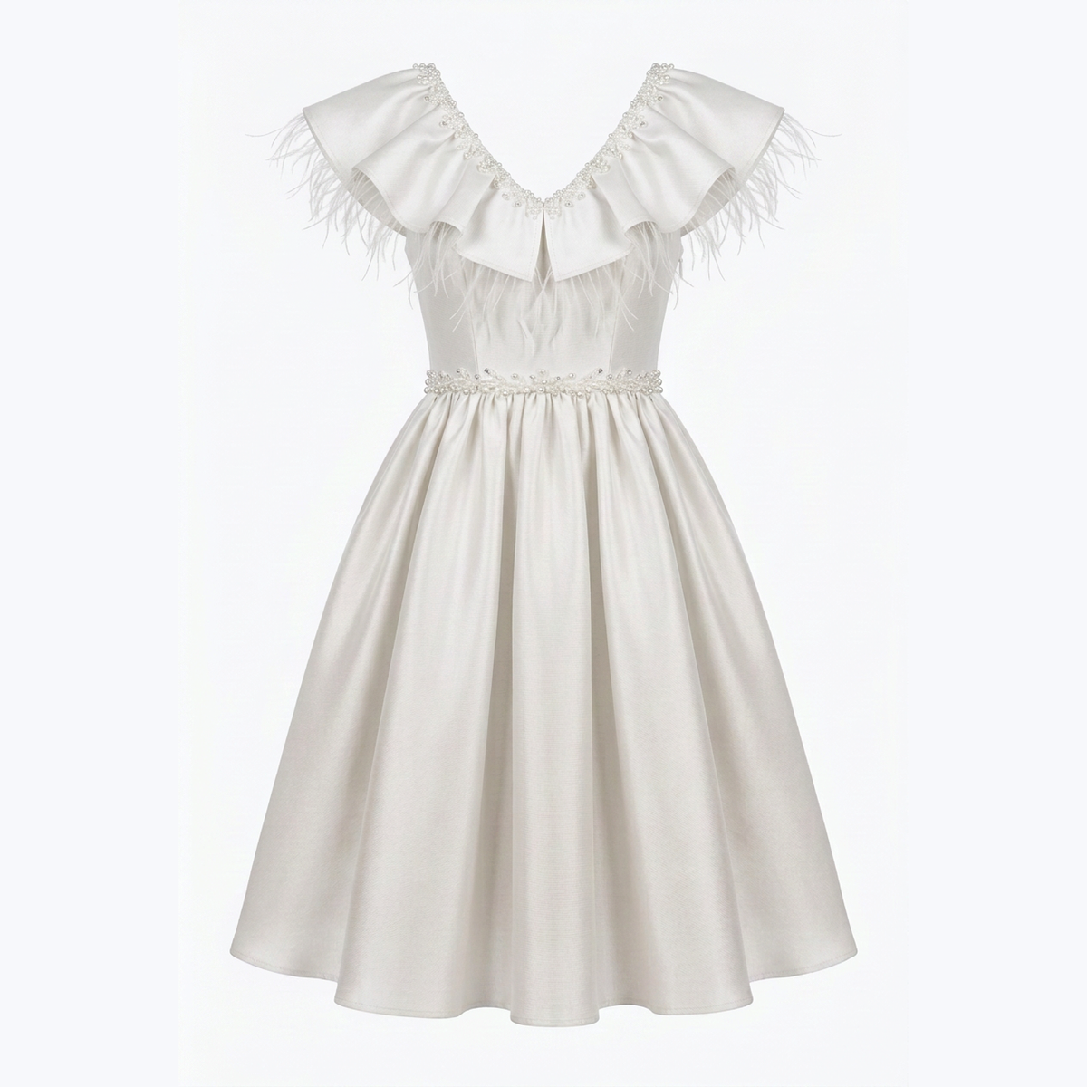 Layla Girls' Silk Flared Dress