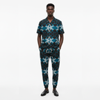 Jike Men's Short Sleeve Shirt & Pants Set