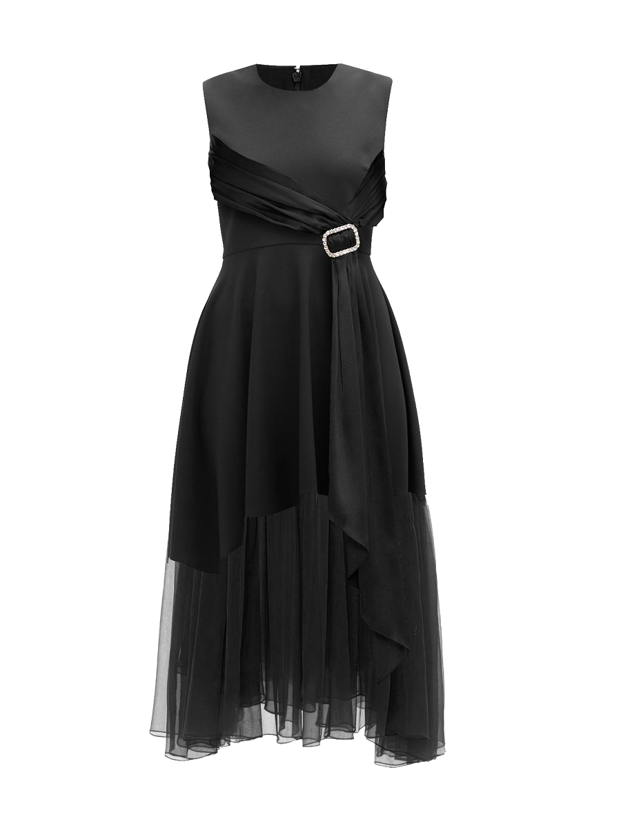 aria tiered midi dress WAYF Aria Tiered Dress