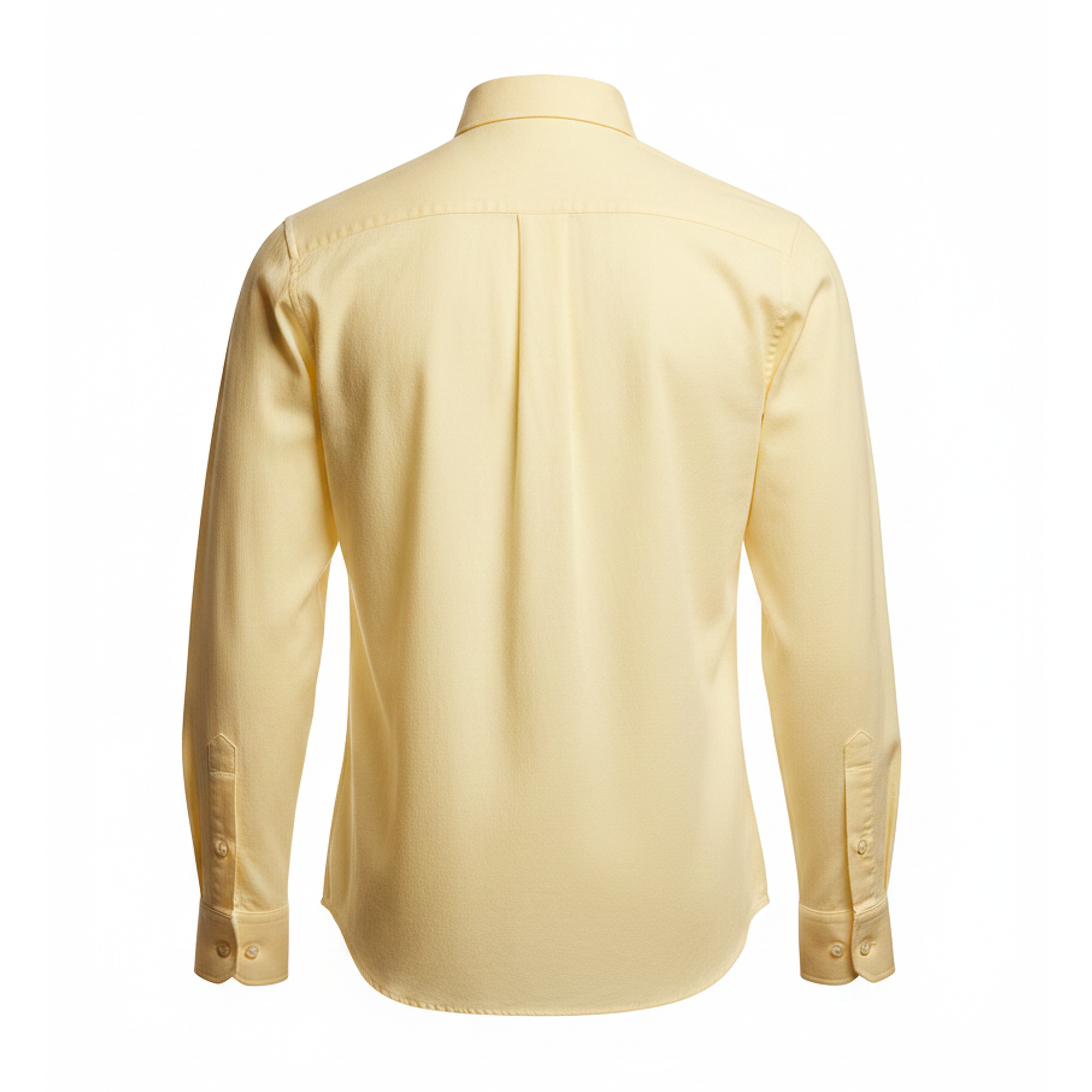 Yellow shirt on a white background