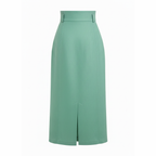 Green skirt on a white background