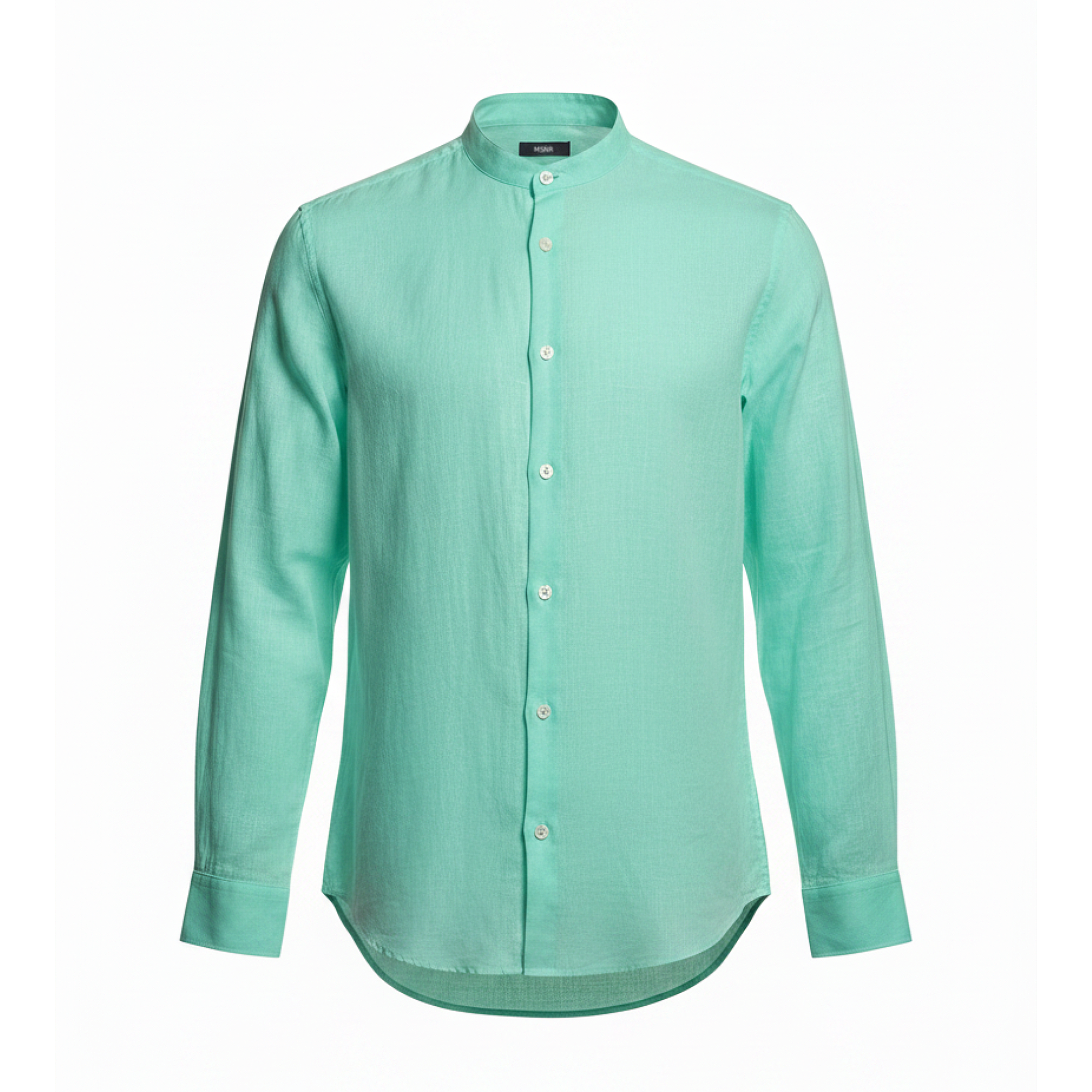 Green shirt on a white background