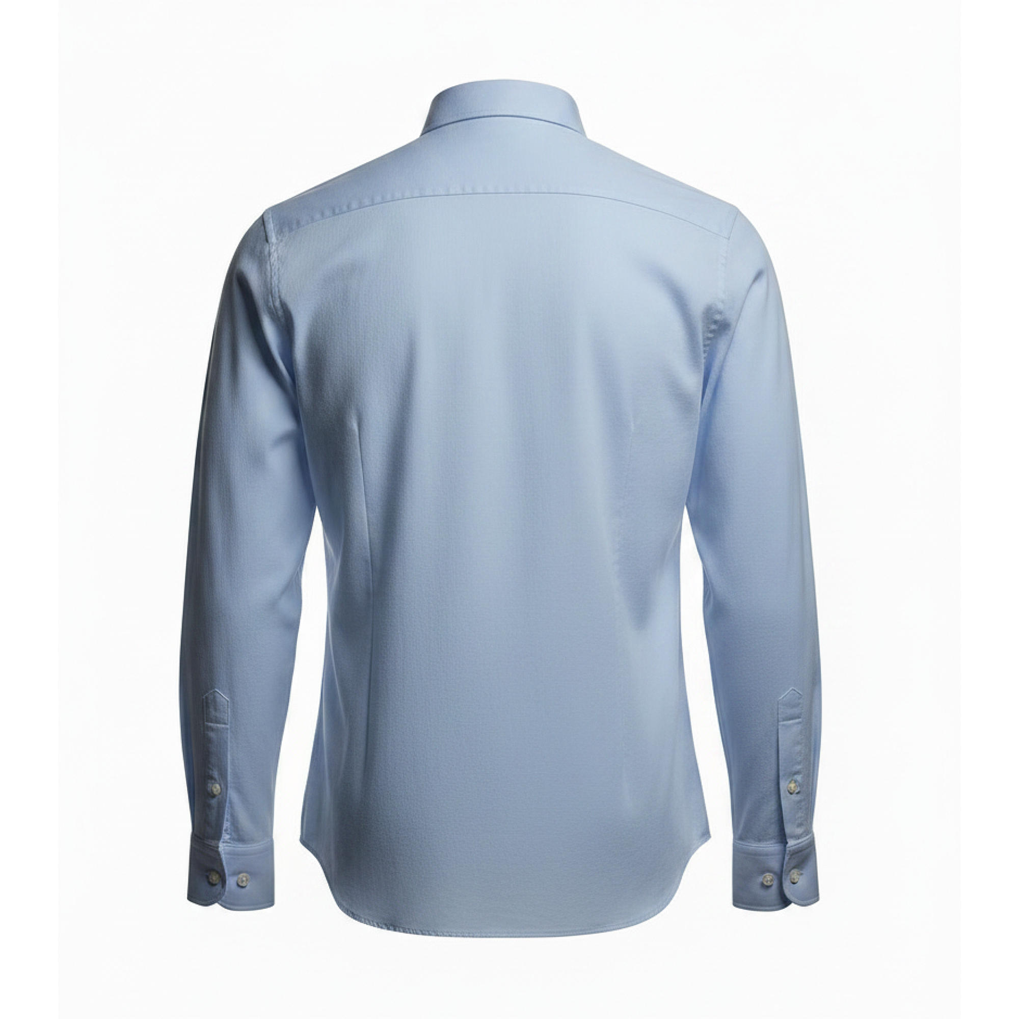 Light blue shirt on a white background