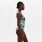 Kori One-Piece Swimsuit | Ice Marble Wave Print