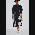 KIFARU Sculpted Wrap Blouse