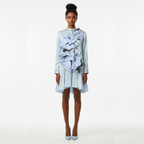 Rosebud Satin Shirt Dress