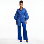 Nia Bloom Wrap Knot Blouse