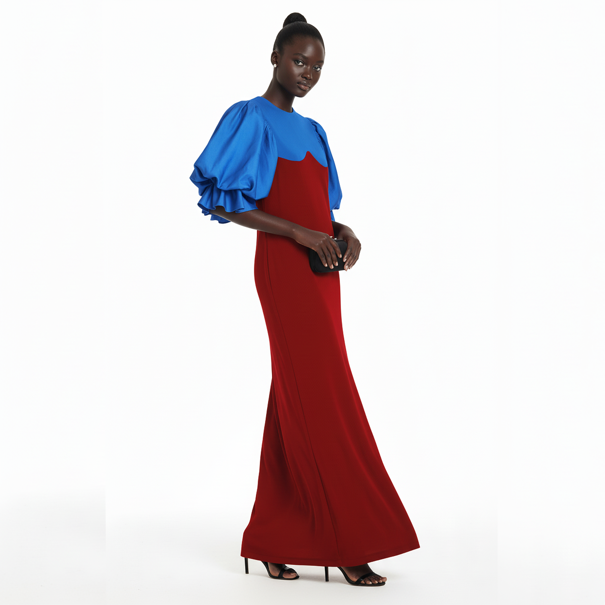 Layla Maxi Draped Cocktail Dress