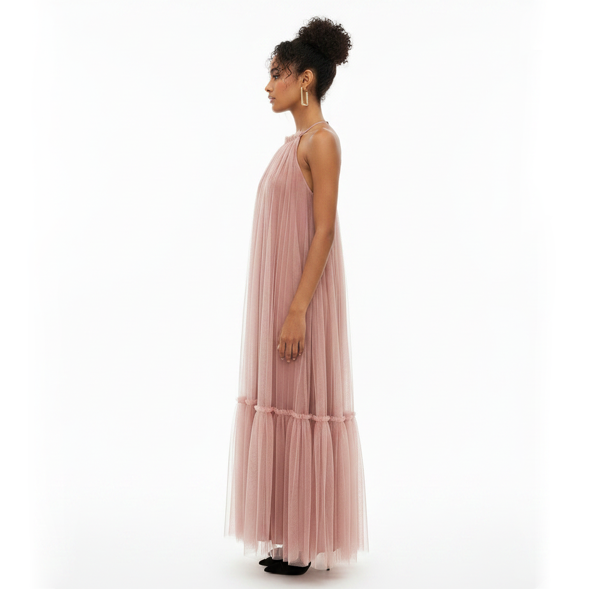 Habiba Tiered Tulle Maxi Dress