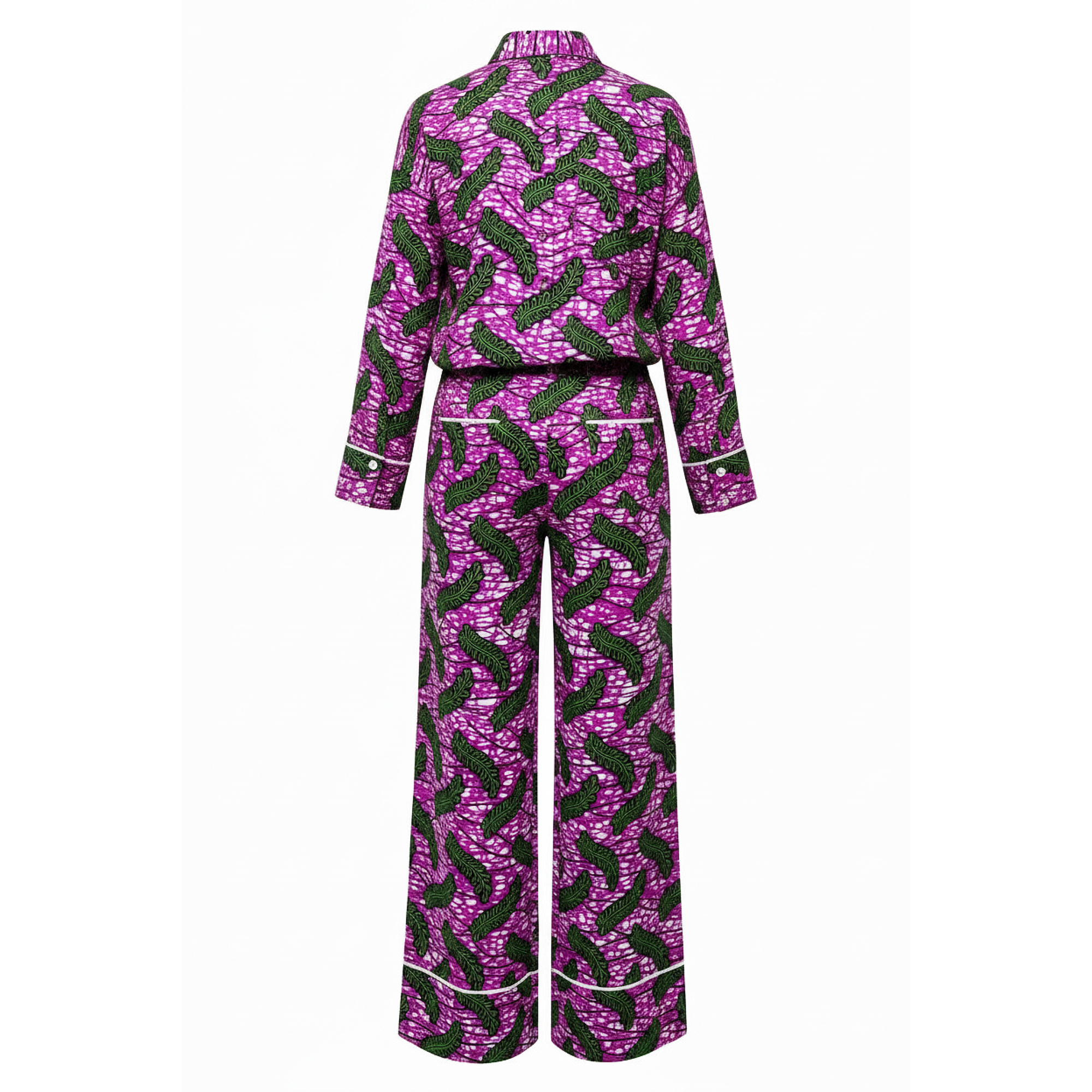 Min-Ji Wax Print Top and Culottes Set
