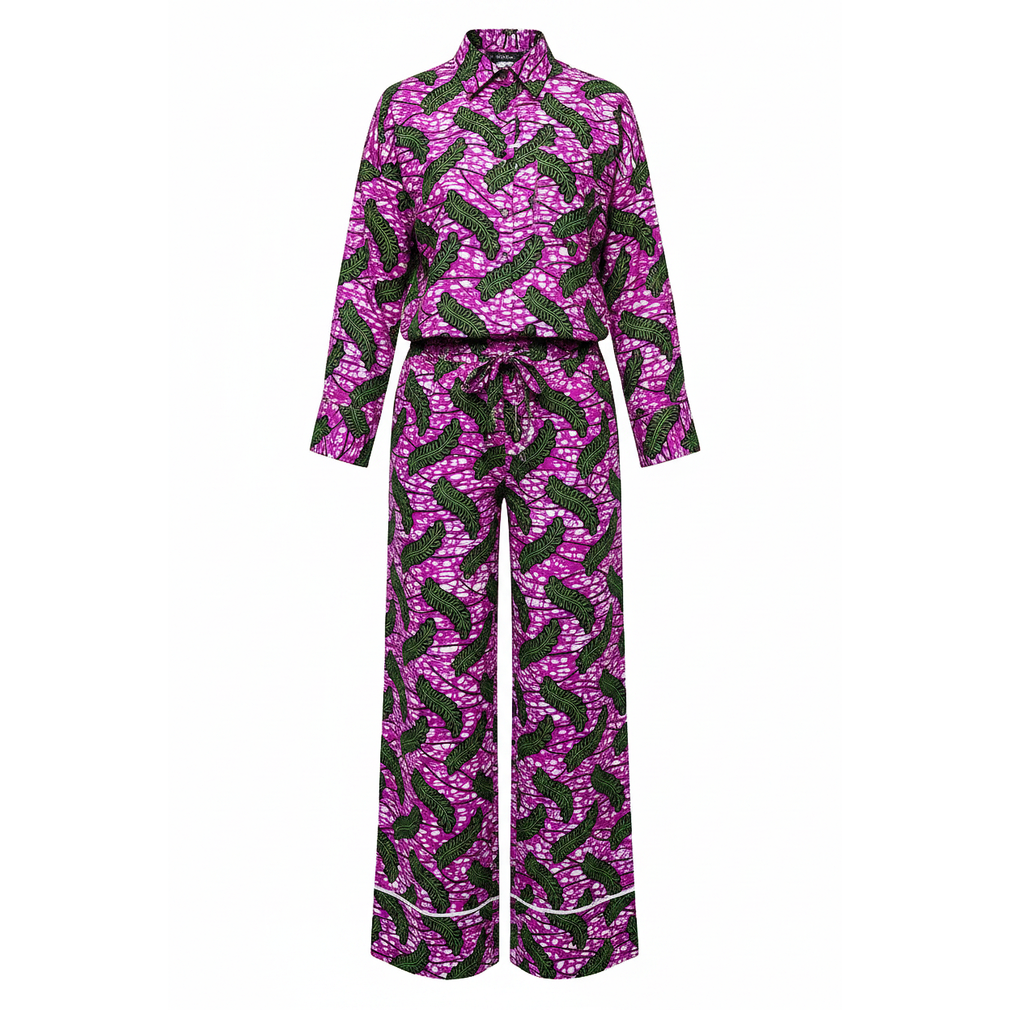 Min-Ji Wax Print Top and Culottes Set