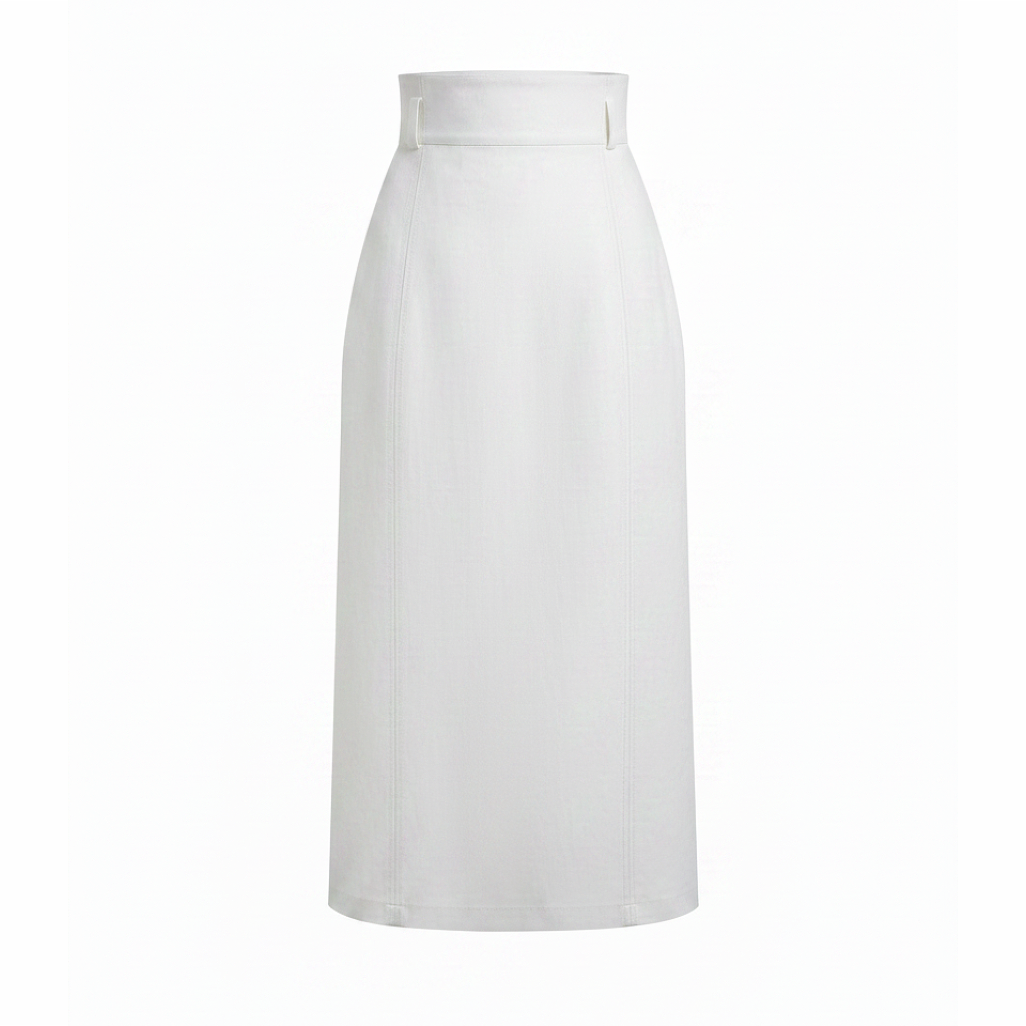 White skirt on a white background