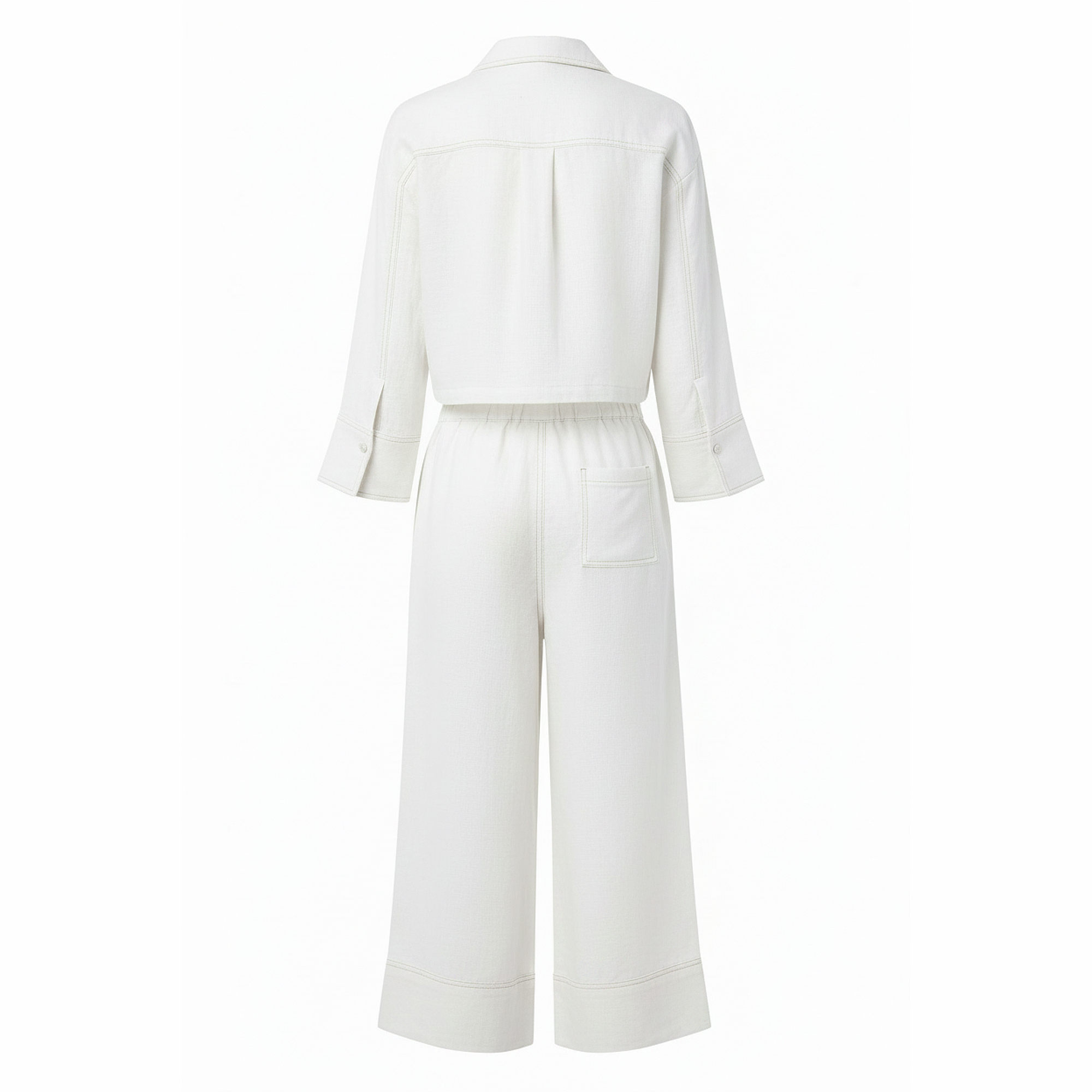 Tara Linen Boxy Shirt & Culotte Set